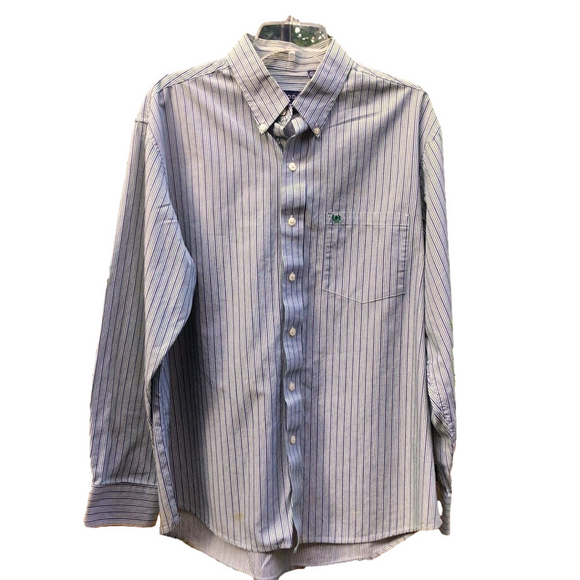 IZOD Other - IZOD Men’s Large Cotton Long Sleeve Button Down Dress  EUC Pit to pit 25"